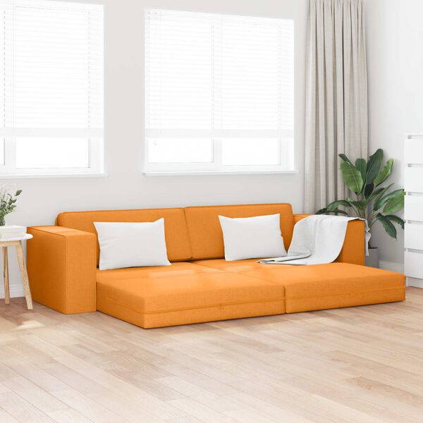 vidaXL Sofa Bed 200cm Ciemny Ż&oacute;łty tkanina