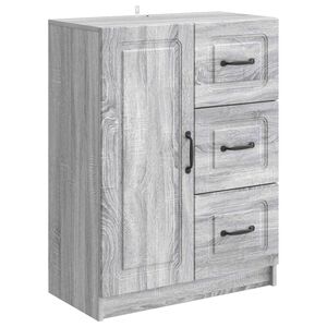 vidaXL Bufet Szary Sonoma 66 x 34,5 x 87 cm Drewno inżynieryjne