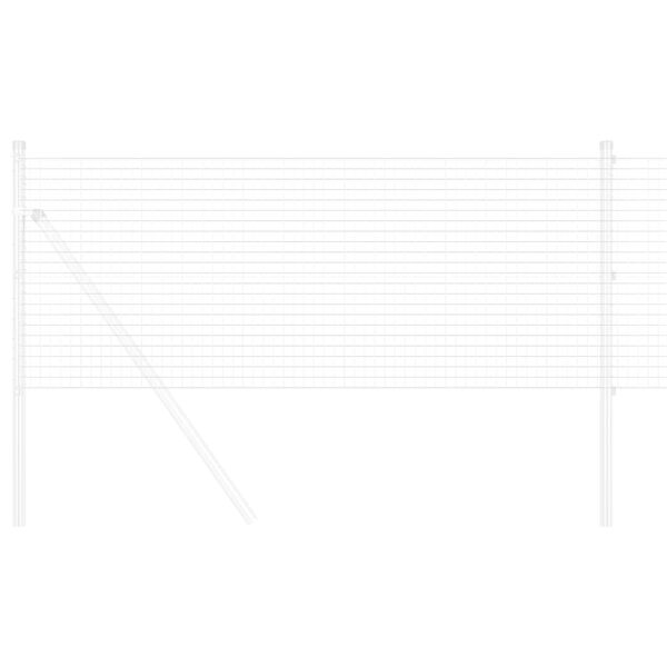 vidaXL Spawana siatka ogrodzeniowa Srebrny 0.6 x 50 m