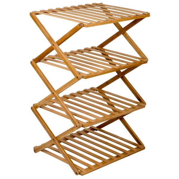 Bo-Camp Składany regał turystyczny Fitzroy, bambusowy