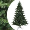 vidaXL Sztuczna choinka z zawiasami 120 cm PVC i Metal zielony