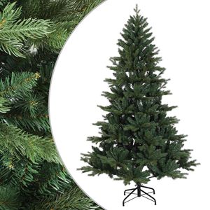 vidaXL Sztuczna choinka z zawiasami 120 cm PVC i Metal zielony