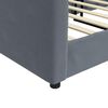 vidaXL Sofa z funkcją spania, ciemnoszara, 90x200 cm, aksamit