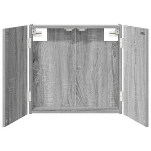 vidaXL Szafka na tarczę do rzutk&oacute;w Szary Sonoma 56 x 12 x 53,5 cm