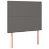 vidaXL Zagł&oacute;wek szary 90x5x118/128 cm sk&oacute;ra ekologiczna