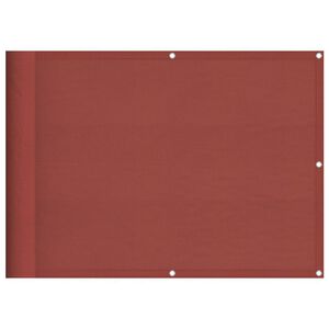 vidaXL Parawan balkonowy terakota 75x800 cm 100% poliester Oxford
