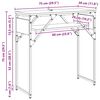 vidaXL StolikKonsolowy Czarny Dąb 75x30x75cm Materiał drewnopochodny