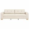 vidaXL Sofa Beżowy 221 x 80 x 80 cm Tkanina lniana