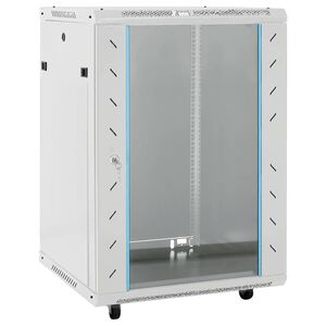vidaXL Szafka serwerowa, 15U, 19", IP20, szara, 60x45x86 cm