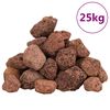 vidaXL Skała wulkaniczna, 25 kg, czerwona, 3-5 mm