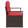 vidaXL Sofa Ogrodowa z poduszką 120 x 62 x 69 cm polirattan