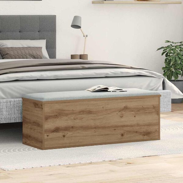 vidaXL Skrzynia do przechowywania Dąb rzemieślniczy 102 x 35 x 35 cm