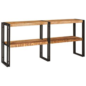 vidaXL Konsola z p&oacute;łką Brązowy 160 x 33 x 75 cm Drewno z mango