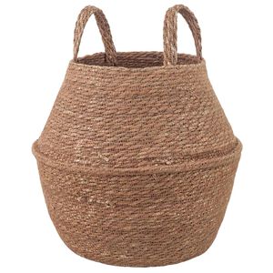 vidaXL Doniczka z uchwytami naturalny &Oslash; 22 x 20 cm 100% Trawa morska