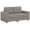 vidaXL Sofa 3 pcs Ciemnoszary 221 x 80 x 80 cm Tkanina lniana