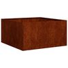 vidaXL Doniczka Rusty 80x80x40 cm Stal nierdzewna