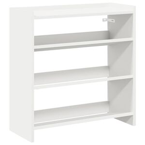 vidaXL Stojak na buty, biała, 60x25x62 cm, materiał drewnopochodny