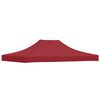 vidaXL Dach do namiotu imprezowego, 4 x 3 m, burgundowy, 270 g/m²