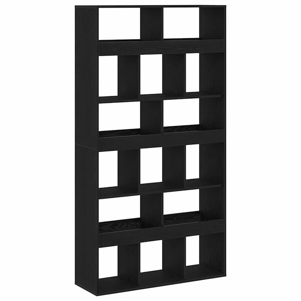 vidaXL Szafka na książki 2 pcs Czarny Dąb 100 x 33 x 187,5 cm