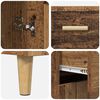 vidaXL Highboard z szufladą Stare drewno 69,5 x 32,5 x 180 cm