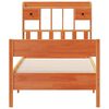 vidaXL Ł&oacute;żko z regałem, bez materaca, woskowy brąz, 100x200 cm, sosna