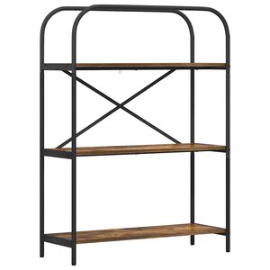 vidaXL P&oacute;łka na książki 3 poziomy 80 x 30 x 109 cm Drewno inżynieryjne