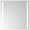 vidaXL Lustro łazienkowe z LED, 40x40 cm