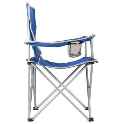 Bo-Camp Składane krzesło turystyczne, stal, niebieskie, 1267188