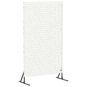 vidaXL Ekran prywatności 100 x 50 x 180 cm Stal Biały