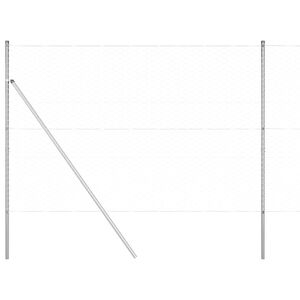 vidaXL Sześcioramienna podstawa ogrodzenia 50 x 1,5 m Stal ocynkowana