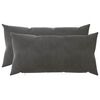 vidaXL Poszewka na poduszkę 2 pcs HEERLEN ciemnoszary 40 x 70 cm Welur
