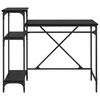 vidaXL Biurko Czarny Dąb 105 x 50 x 90 cm Materiał drewnopochodny