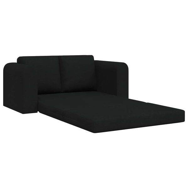 vidaXL Sofa Bed 60cm Czarny tkanina
