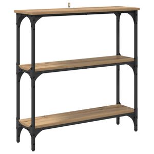 vidaXL Konsola Dąb rzemieślniczy 75 x 22,5 x 75 cm Drewno inżynieryjne