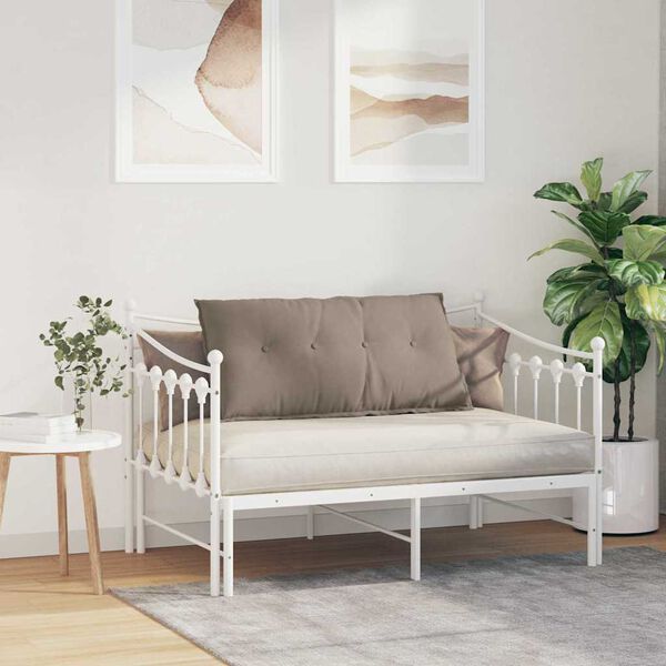 vidaXL Poduszka na plecy Ciemnoszary 100 x 50 cm Tkanina mikrofibrowa