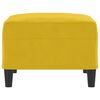 vidaXL Podn&oacute;żek, ż&oacute;łty, 70x55x41 cm, aksamit