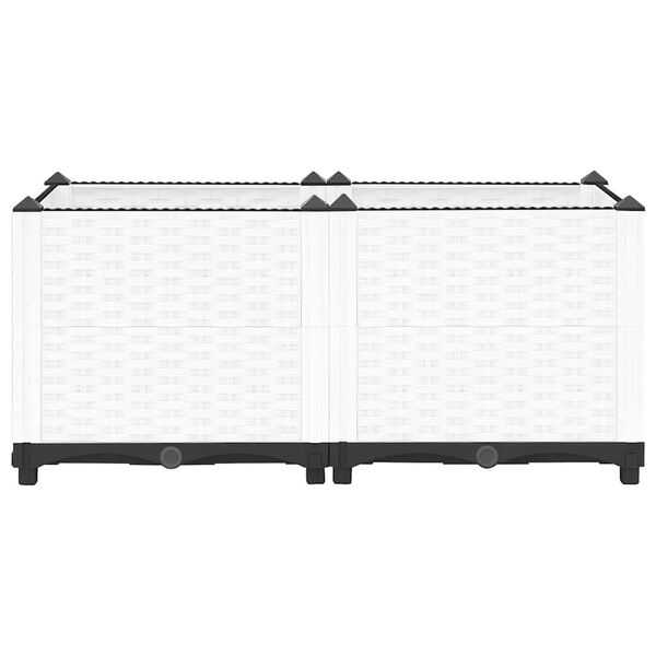 vidaXL Donica do podwyższonej rabaty, 80x40x38 cm, polipropylen