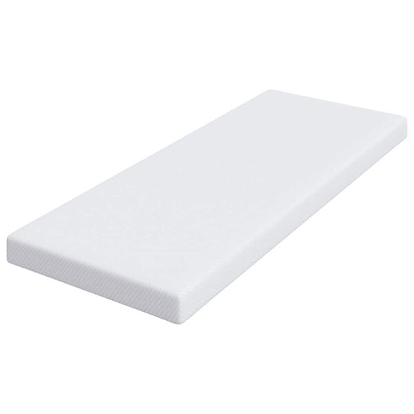 vidaXL Nakładka na materac Biały 80 x 200 cm Tkanina jacquard