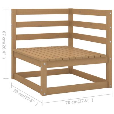 vidaXL 13-cz. zestaw mebli wypoczynkowy do ogrodu, drewno sosnowe