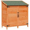 vidaXL Shed ogrodowy brązowy 106,5 x 56 x 113,5 cm Drewno Świerkowe