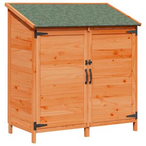 vidaXL Shed ogrodowy brązowy 106,5 x 56 x 113,5 cm Drewno Świerkowe