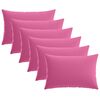 vidaXL Poszewka na poduszkę 6 pcs HEERLEN r&oacute;żowy 50 x 70 cm Poliester