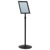 vidaXL Stojak na plakaty Srebrny a3 PVC i stal