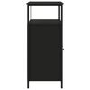vidaXL Szafka, czarna, 100x35x80 cm, materiał drewnopochodny