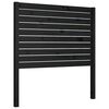 vidaXL Wezgłowie ł&oacute;żka, czarne, 81x4x100 cm, lite drewno sosnowe