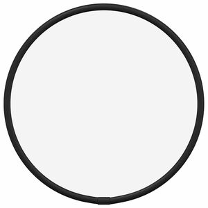 vidaXL Lustro ścienne, czarne, &Oslash; 20 cm, okrągłe