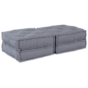 vidaXL Modularna jednostka sofy 2 szt. tkanina Szary 140 x 70 x 36 cm
