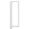 vidaXL Nogi do stołu barowego w kształcie litery T 2 szt. Białe 50x35x(100-101) cm Stal