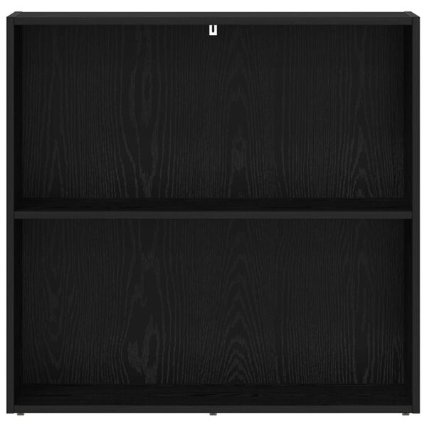 vidaXL P&oacute;łka na książki Czarny Dąb 60 x 30 x 76.5 cm