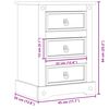 vidaXL Szafka nocna Corona, 45x35x64 cm, lite drewno sosnowe